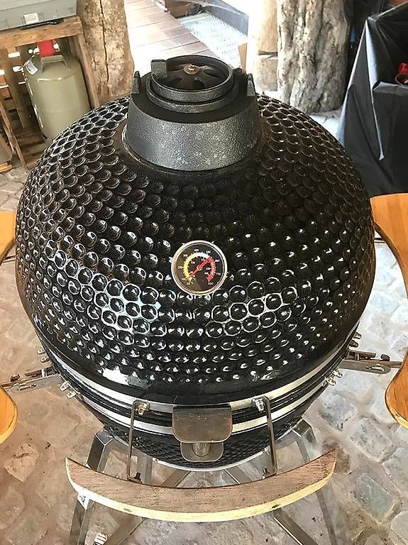 Grills: Kamado Ceramic BBQ Grill Smoker Schwarz – Gebraucht aus Unterramsern von Havana01