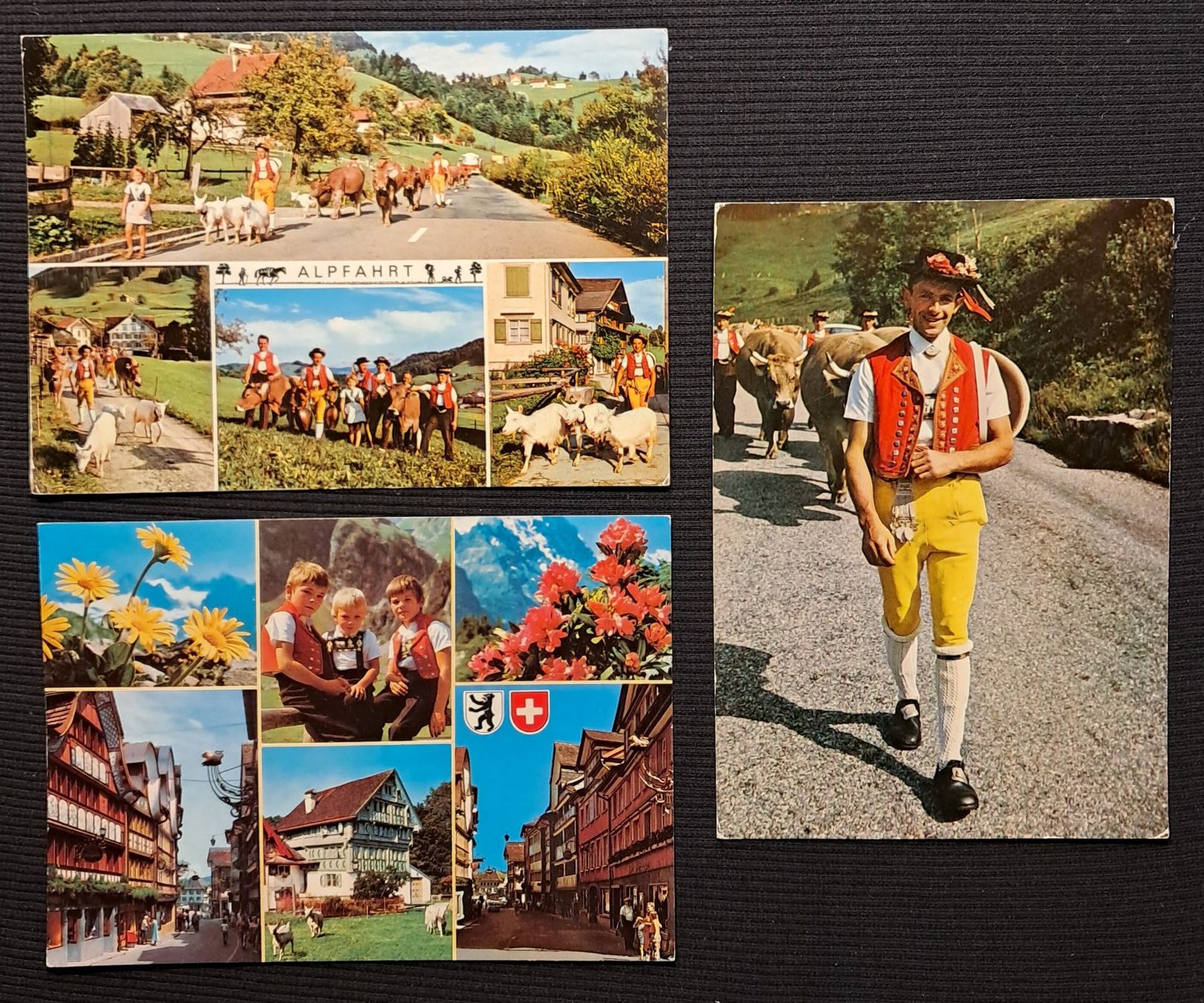 Ansichtskarten: 3 AK APPENZELL - TRADITION – Gebraucht aus Ponto Valentino von giorgia06