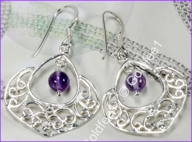 Orecchini pendenti & Orecchini a lobo: AMETHYST, Amethyst Ohrhänger 925 Silber – Nuovo e nell'imballaggio originale da Oberglatt ZH venduto da Goldfee1 2