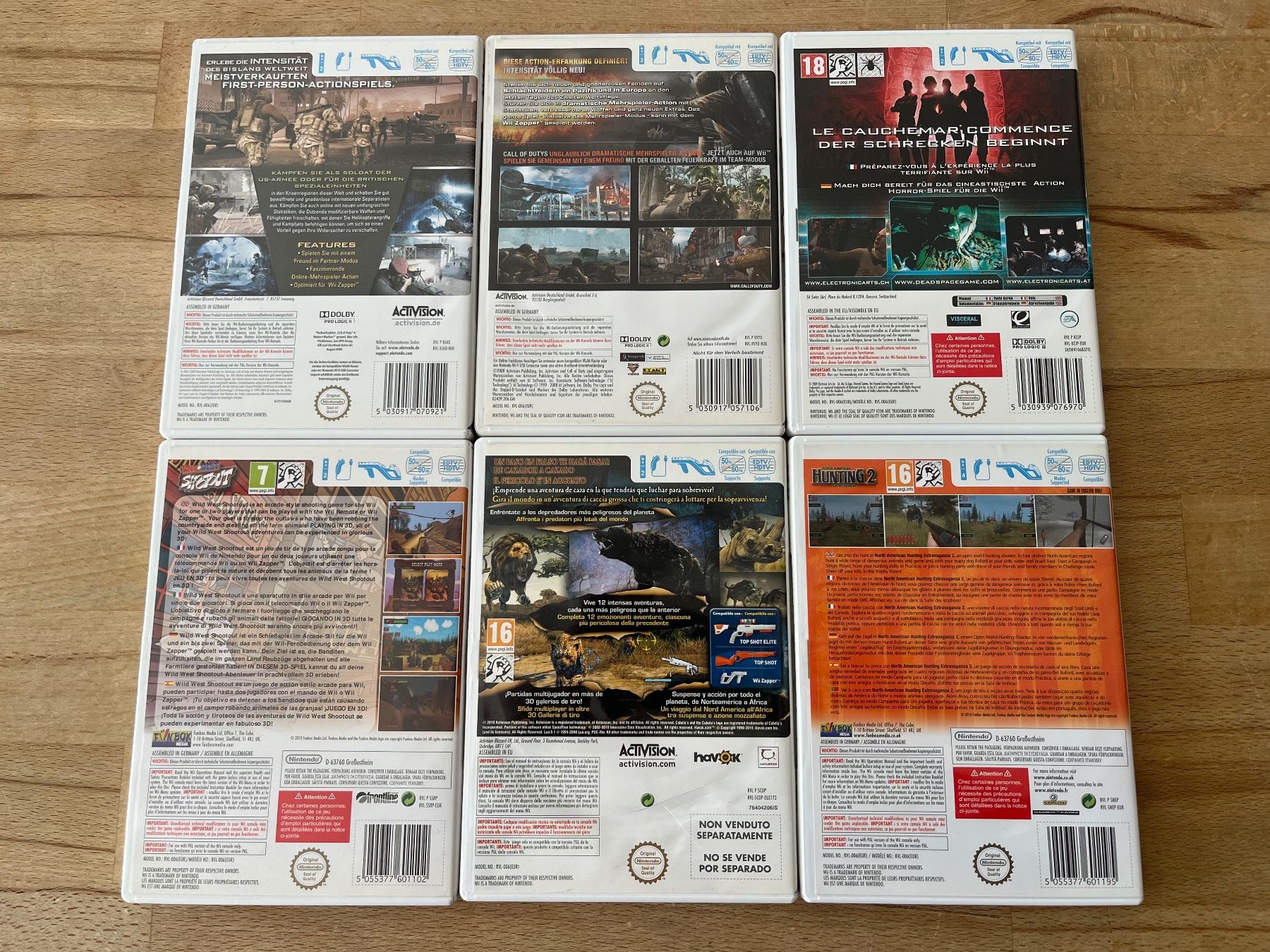 Nintendo Spiele: 6 Wii Zapper-Spiele Konvolut Bundle – Gebraucht aus Thalwil von ranx 2