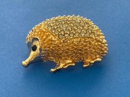 Luxus Elegante  Brosche Igel 🦔 Farbe: Gold