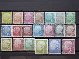 BRD 1954 MiNr 177 - 196 Professor Dr.Heuss (I) Ungestempelte