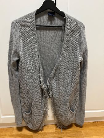 Kaschmir Pullover / Strickjacke grau, Gr.S