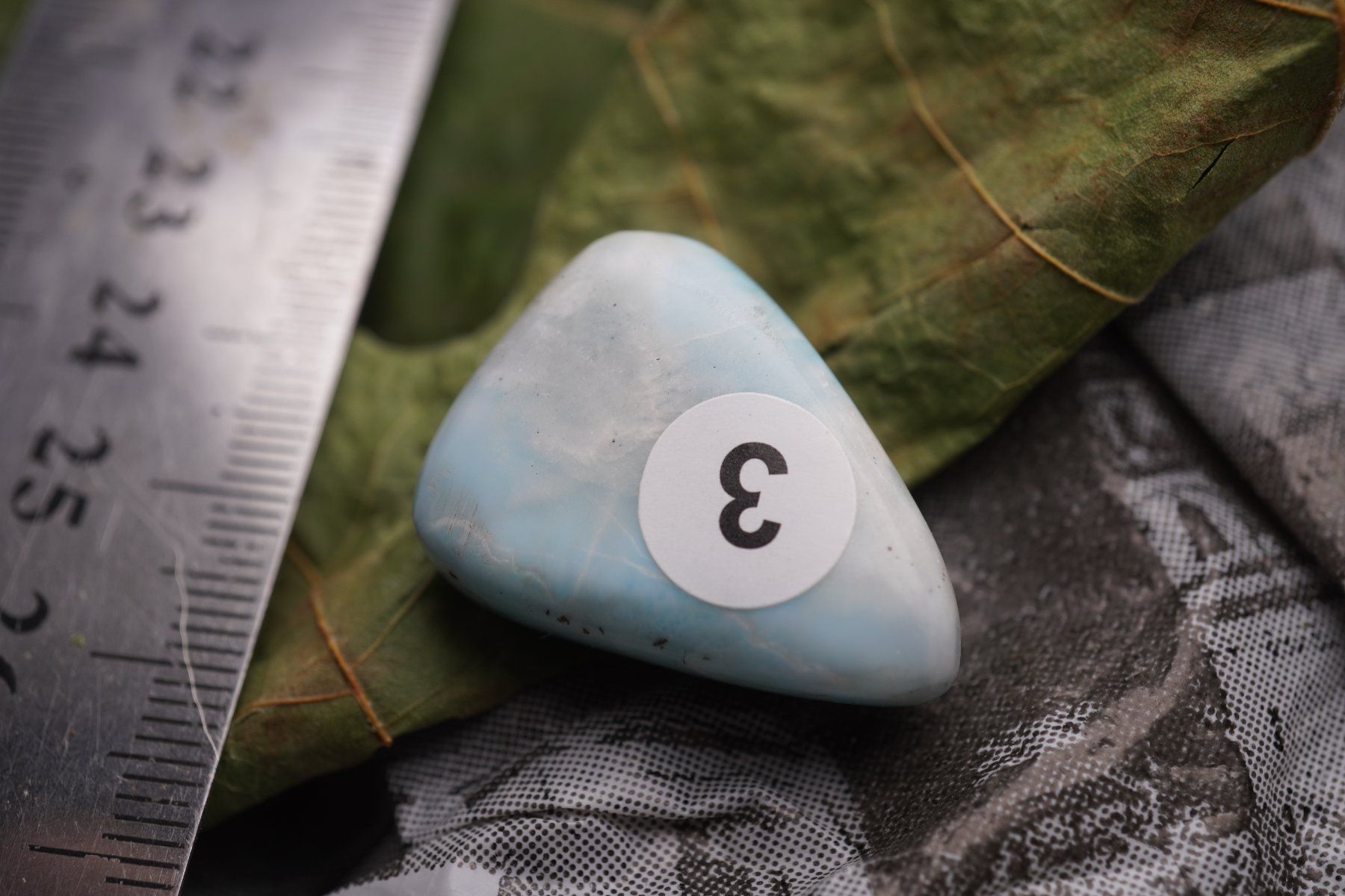 Pietre preziose: Grosser Larimar mit schönem Muster – Nuovo (secondo la descrizione) da Eschenbach SG venduto da topstone 4