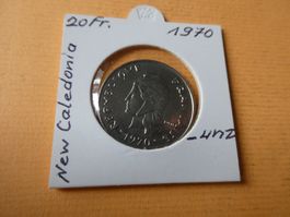 New Caledonia 1970, 20 Francs, unz