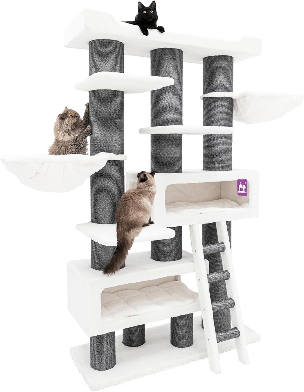 Katzenbaum - Kratzbaum: Petrebels Siberian 200 Kratzbaum White – Neu und originalverpackt aus Bottighofen von zaap