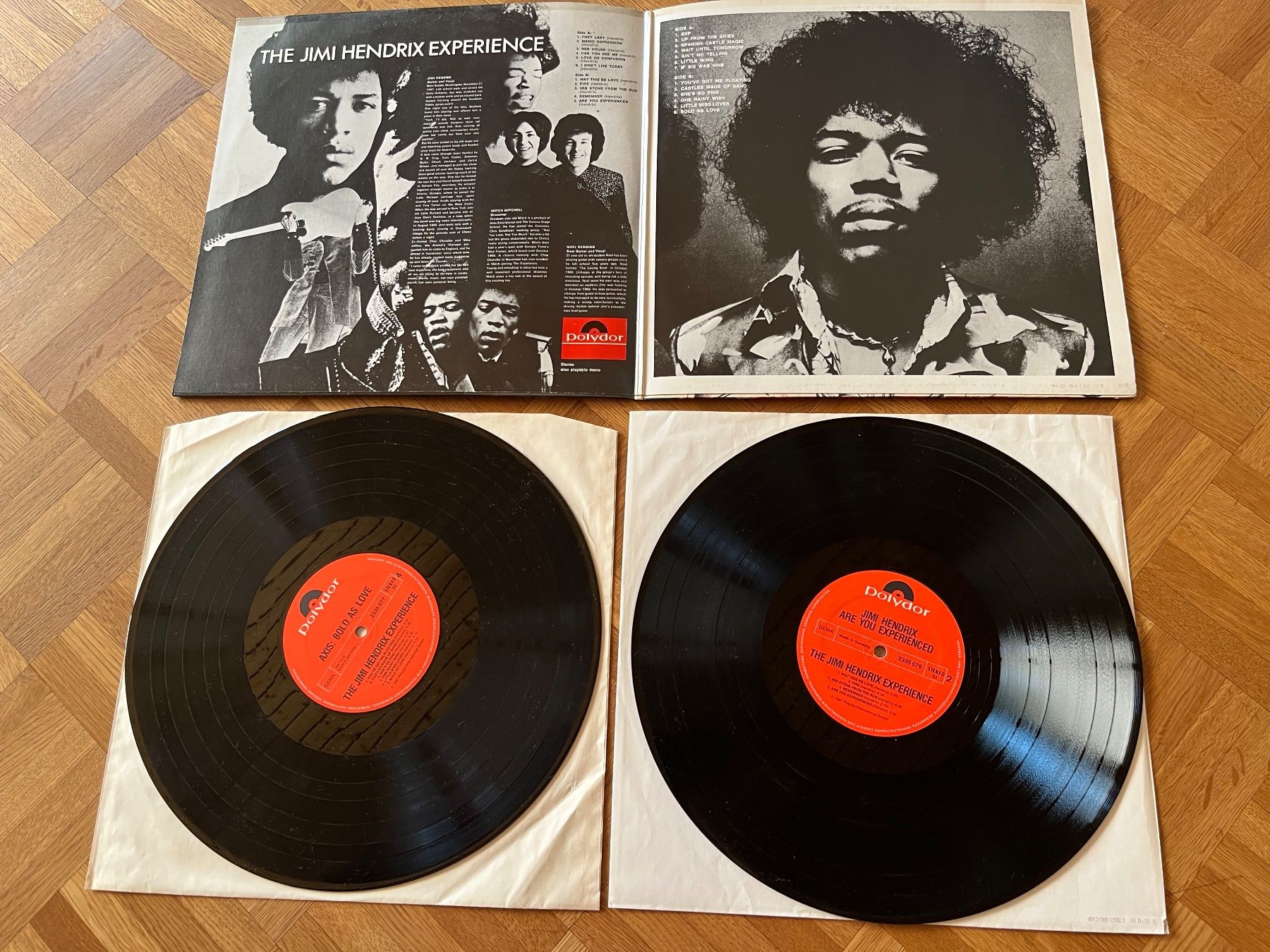 Dischi in vinile: Jimi Hendrix - Axis bold as love & Are you experienced – Usato da Giebenach venduto da Wurlitzer70 1