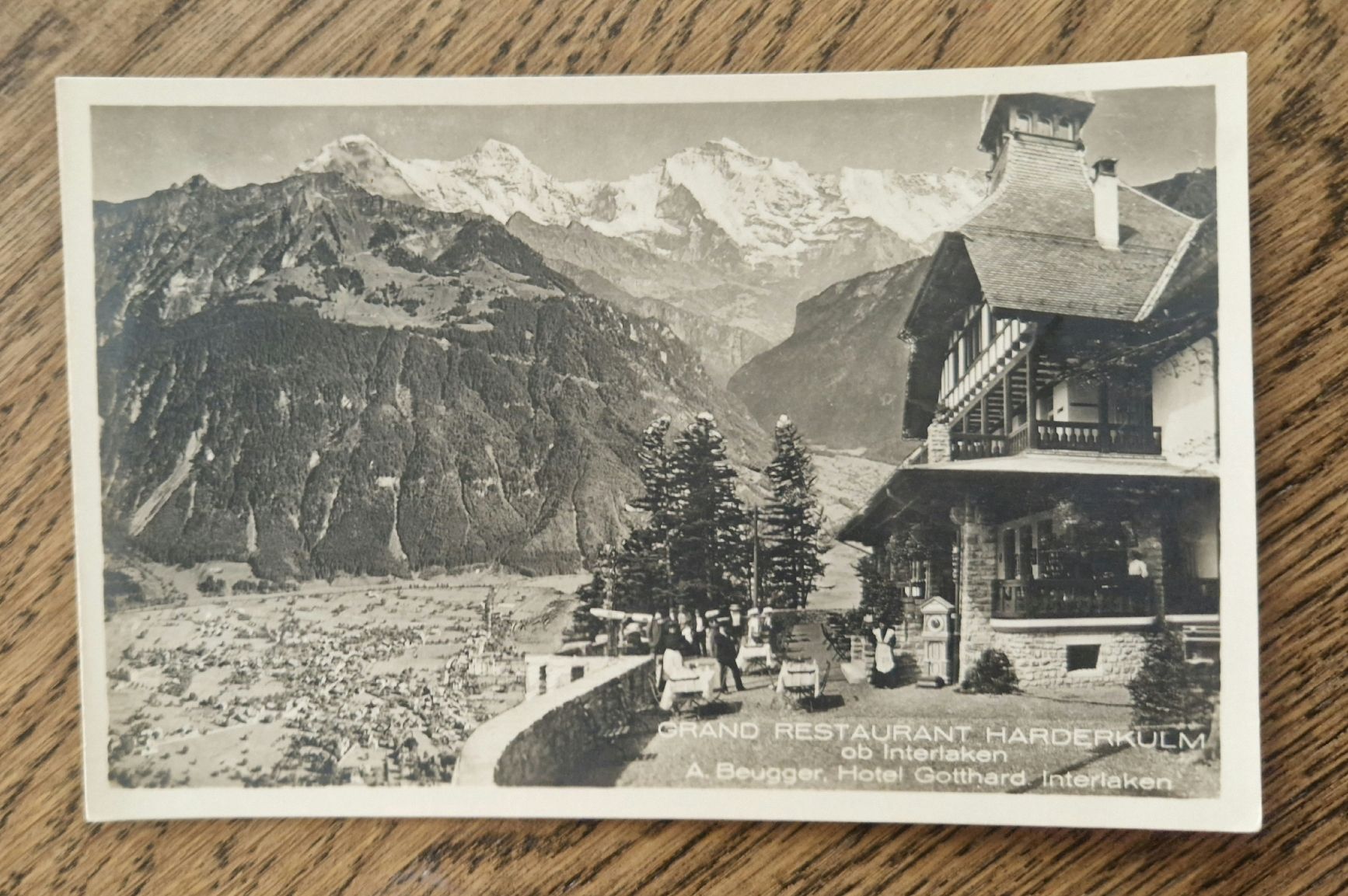 Cartoline postali: Grand Restaurant Harderkulm ob Interlaken – Usato da Ebikon venduto da Donar50