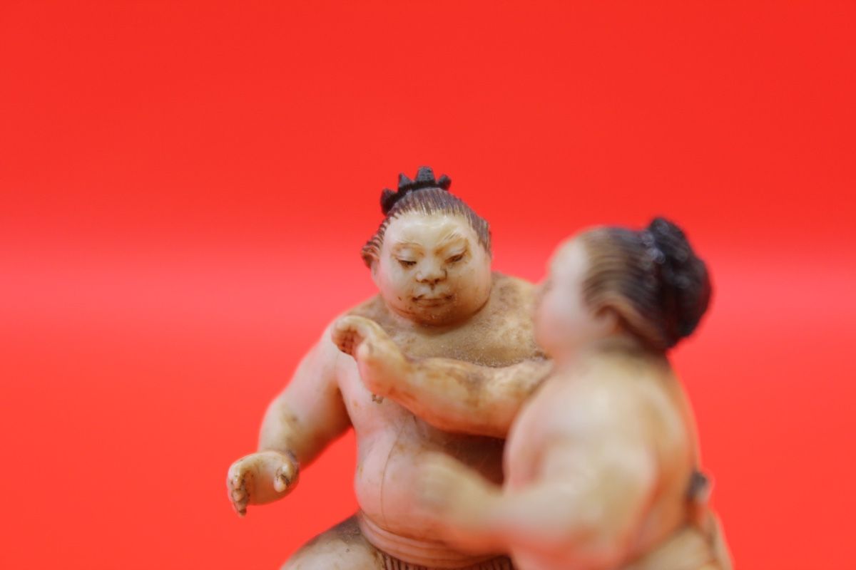 Statuette: Rare Okimono Sumo – Usato da Fiez venduto da Kirafinds 6