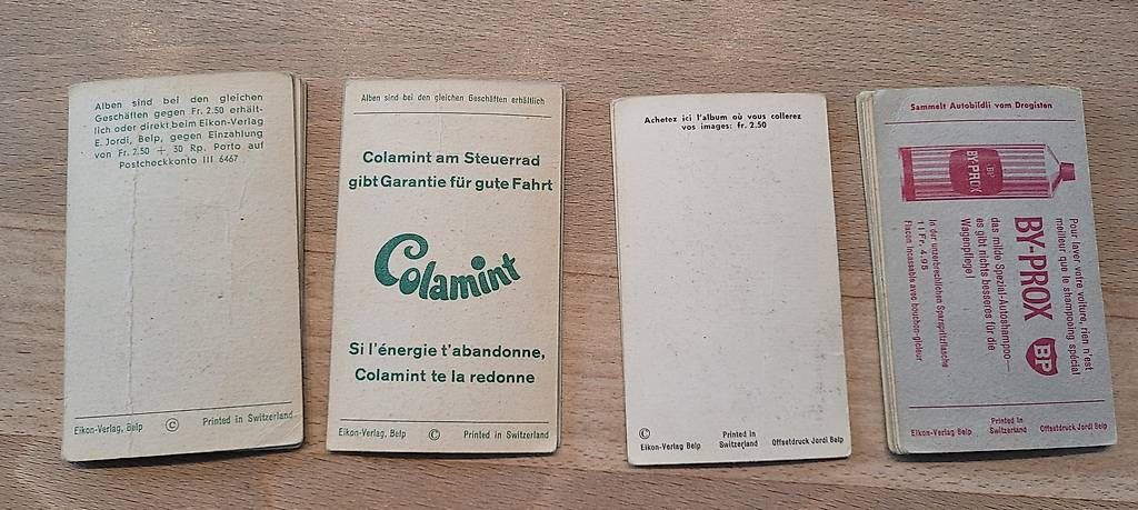 Cartoline postali: Auto-Sammelkarten Eikon-Verlag – Usato da Lostorf venduto da Takel 1