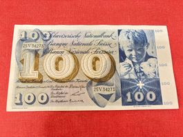 100 Franken Banknote 1961 TOP zustand !!!!