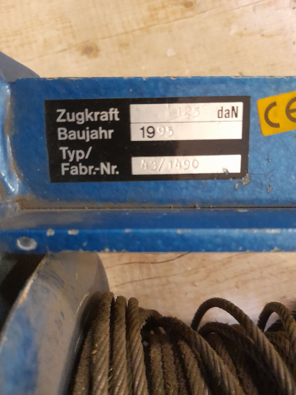 Sonstiges zum Lager & Transport: Seilwinde  JG 1995 Zugkraft 125daN – Neu (gemäss Beschreibung) aus Stetten AG von TheKu8248 2