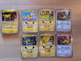 Pokemon 30th anniversary LOT Pikachu DE 38, 42, 51, 52,