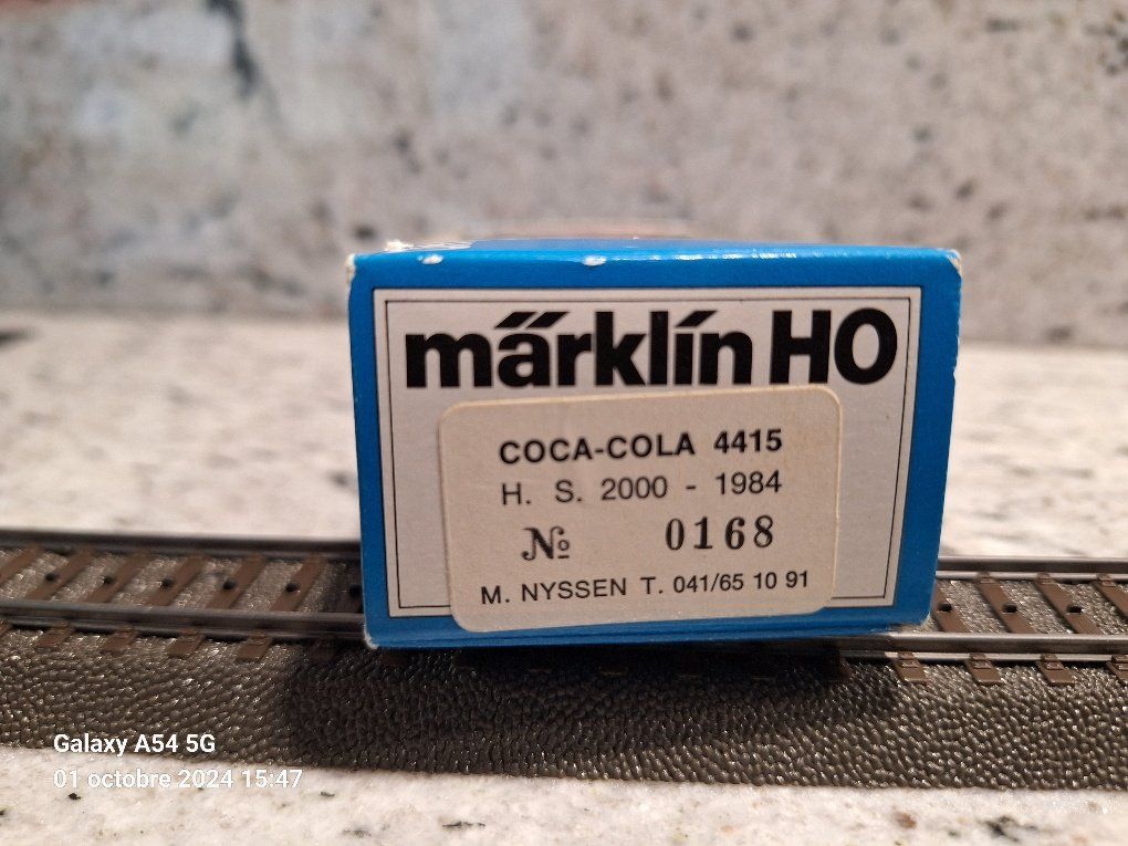 Lot De 3 Wagons Marklin Coca-Cola – Réf 45685, 45686, 45687 – Occasion
