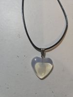 collier coeur blanc