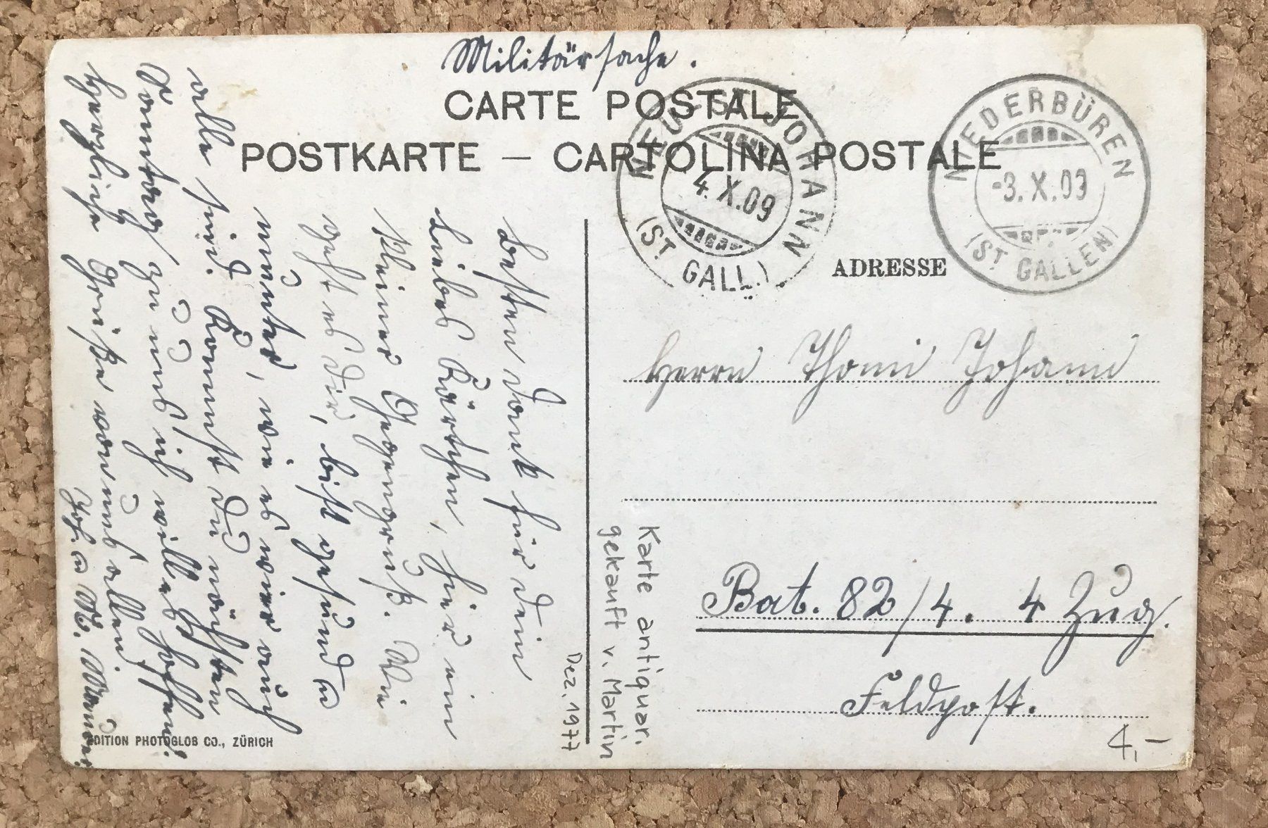 Cartoline postali: ANSICHTSKARTE ZÜRICH – Usato da Ostermundigen venduto da wini63 1