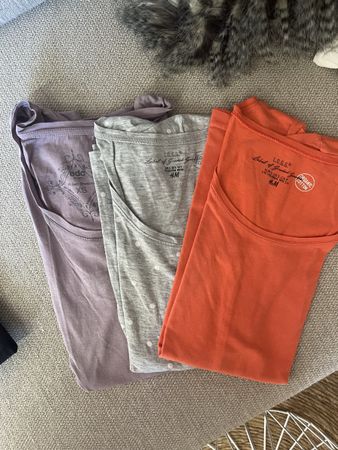 3 Damen T-Shirts EDC H&M Baumwolle Grösse XS gebraucht