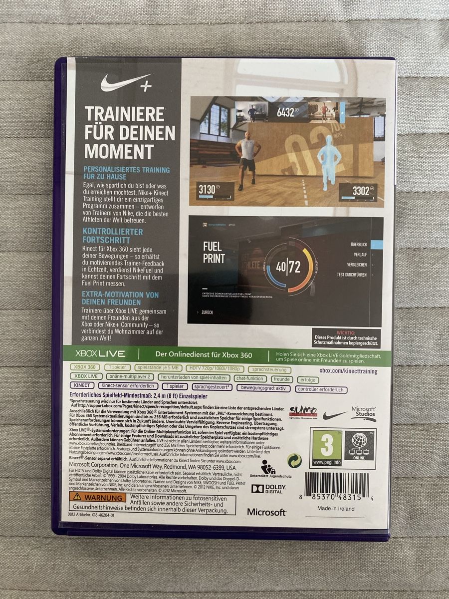 Microsoft Giochi: Nike+ Kinect Training für Xbox 360 (Kinect) – Usato da Thunstetten venduto da Virus_33 2