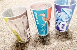 3x Zoo Basel Sammelbecher (E T Q)