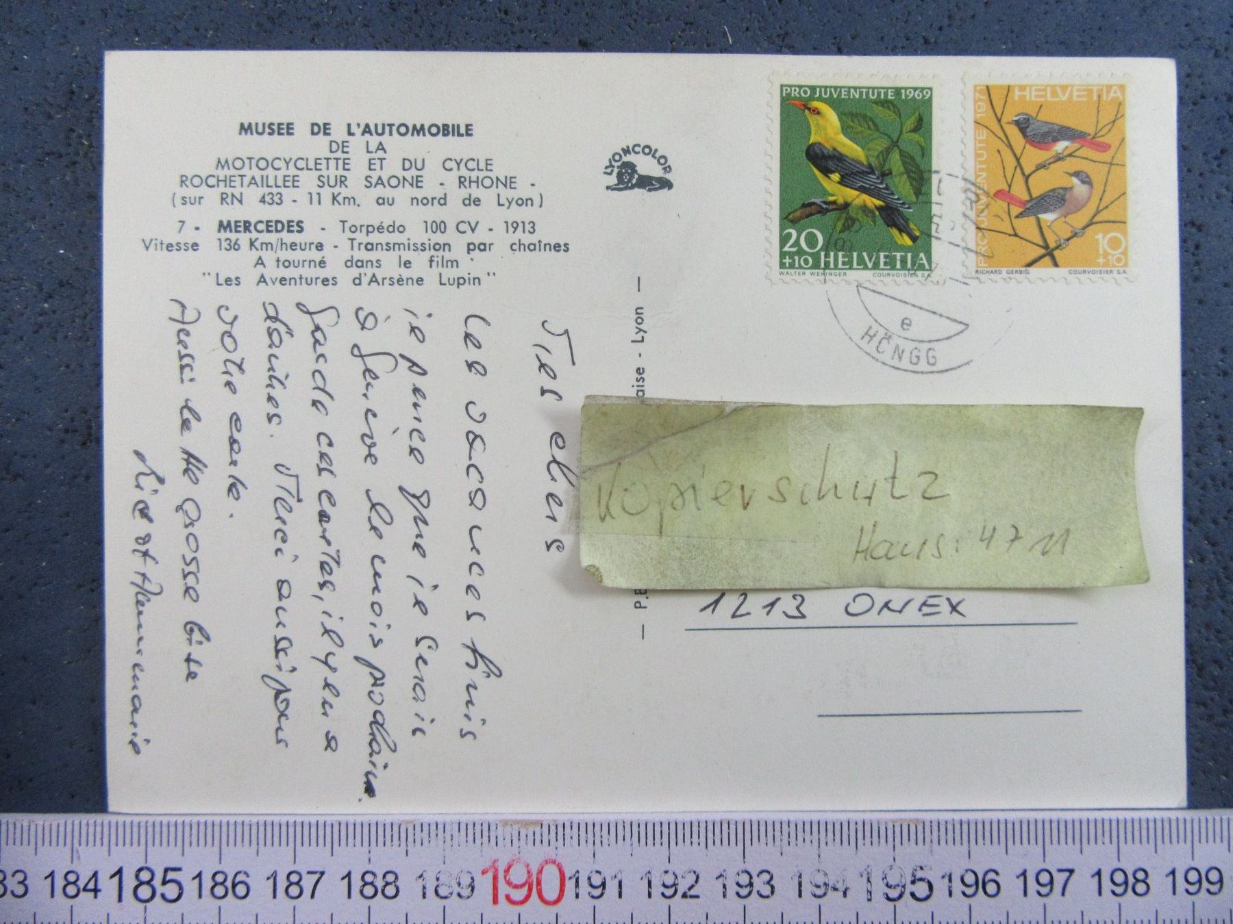 Cartoline postali: AUTO AK OLDTIMER MERCEDES TORPEDO 100CV 1913 – Usato da Ettingen venduto da Hausi4711 1