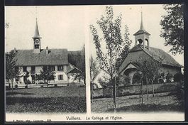 AK Vuillens, le Collége et l'Eglise