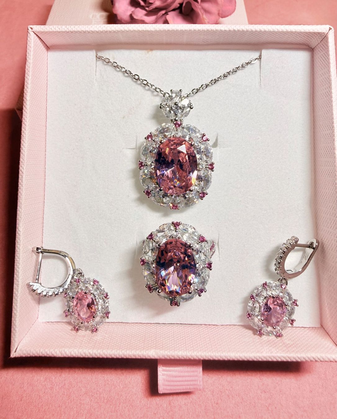 Sonstiger Schmuck: Parure de bijoux Rosé Impérial – Neu und originalverpackt aus St-Maurice von Sandrinette123 3