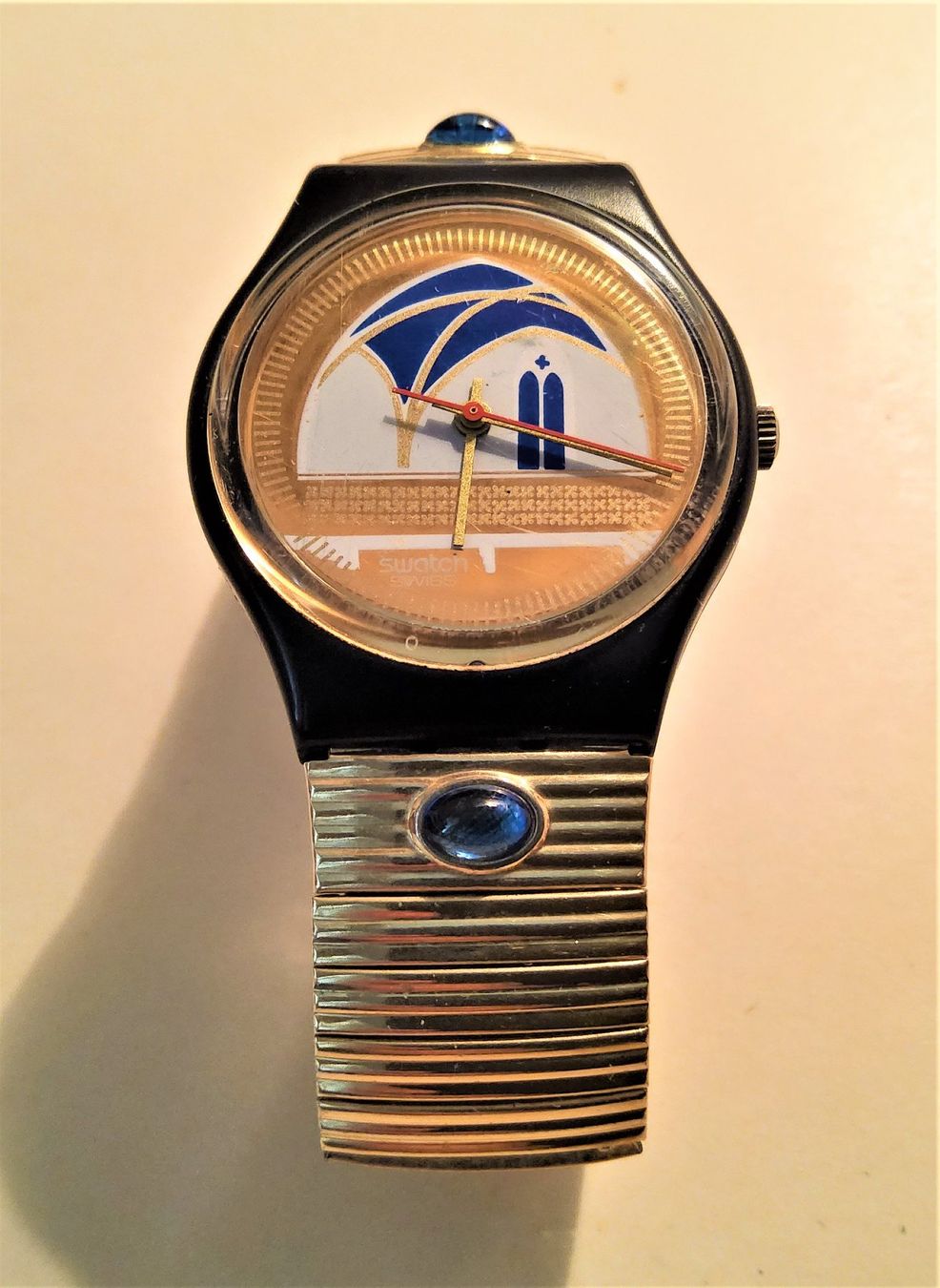 Swatch Orologi: SWATCH GN120 "BACKSTAGE" von 1991 - mit Flex-Armband – Usato da Thalwil venduto da freespirit-jp 1