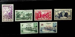 TOGO 6 TIMBRES NEUFS*  1937 +1944 /T216