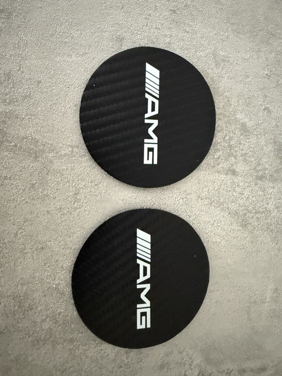 Mercedes Sous-verre AMG look carbone 2