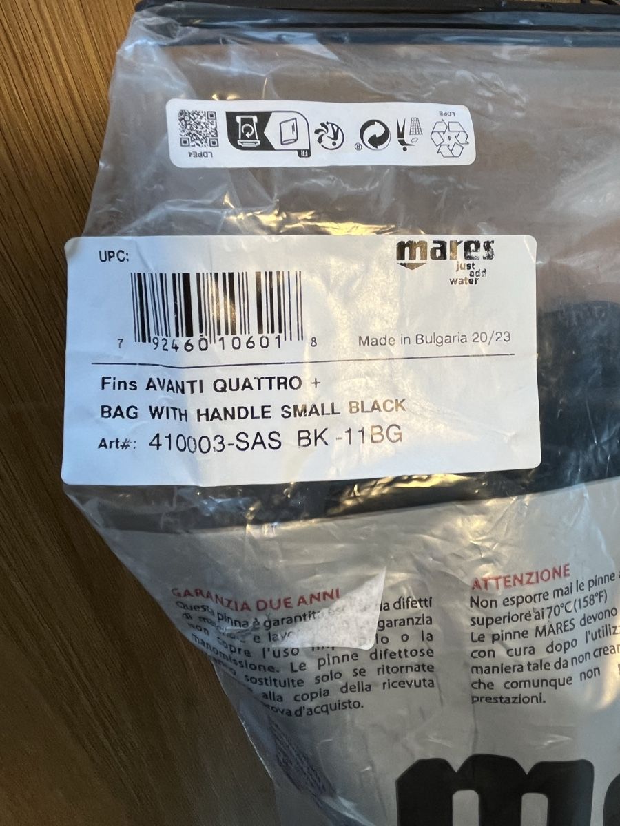 Mares Palmes, Masques & Tubas: Mares Quattro Plus Tauchflossen – Neuf avec emballage d'origine à Oberägeri par Brod_Sales 2