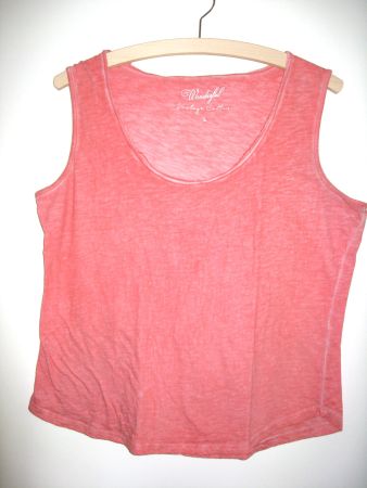 T - Shirt Träger - Shirt rot meliert Gr. L