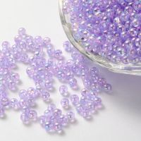 Acrylperlen Transparent Flieder 5mm / 100St.