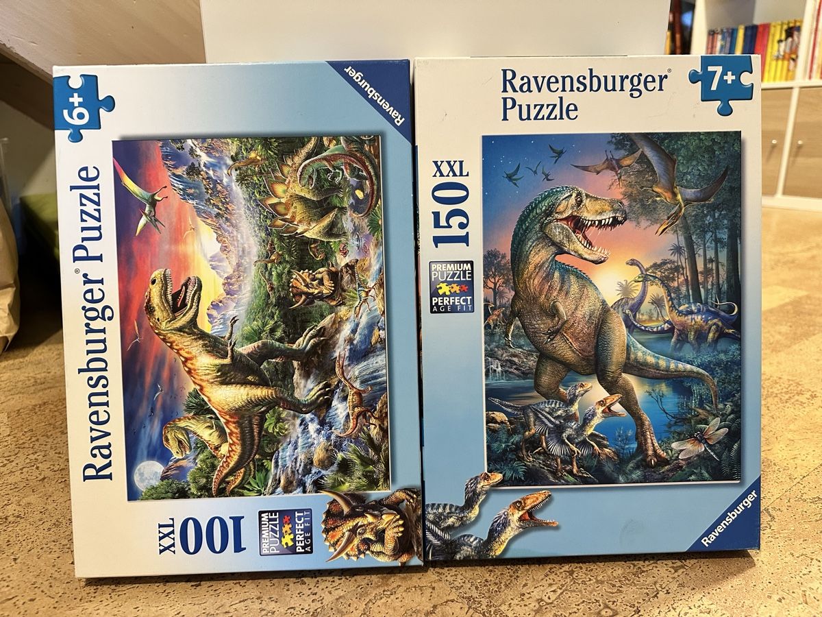 Ravensburger Puzzle: 2 x Ravensburger Puzzle Dinosaurier – Usato da Tann venduto da Cinturriante
