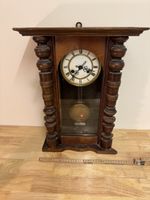 Antike Pendel-Wanduhr, ca. 1880–1900, höhe ca. 60cm, Defekt