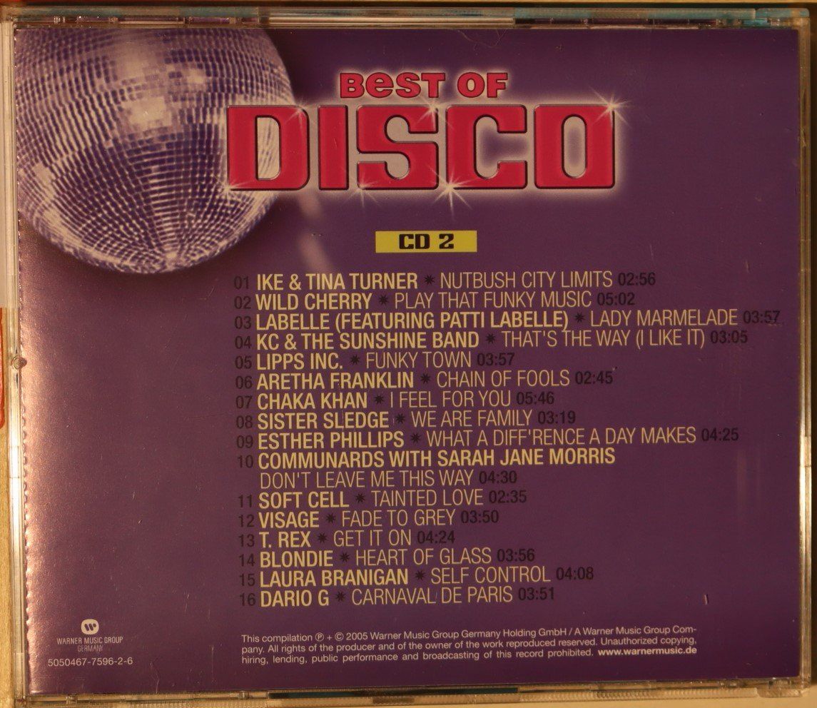 CD: Best of Disco Cd 2 – Usato da Luzern venduto da CONTENTI 2