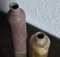 2er Set Vintage Keramik Vasen, Handarbeit, Top Zustand!