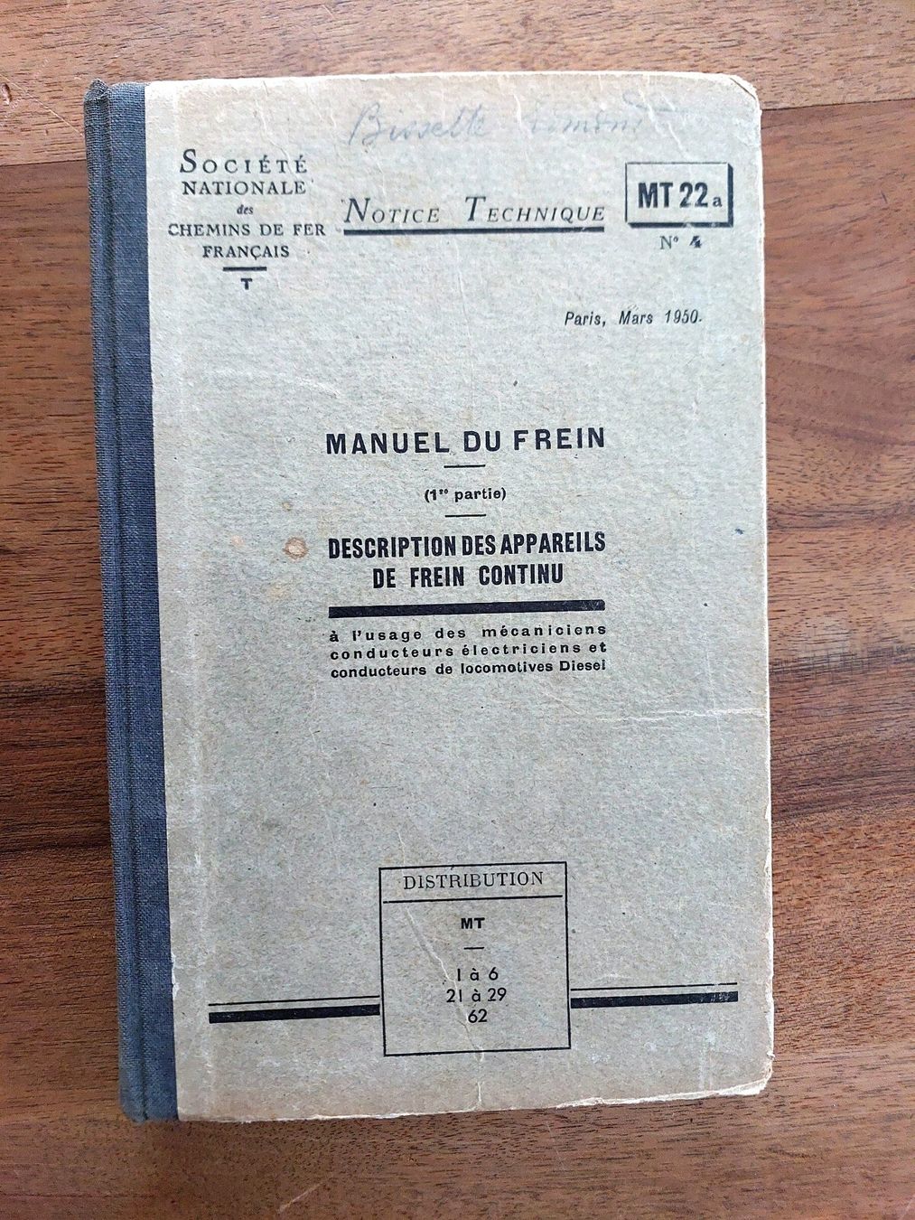 Libri: SNCF Reglement Bremssysteme - 1950 – Usato da Schönenwerd venduto da Steidi