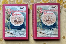 2 Bücher Der Schweizerische Robinson von 1895