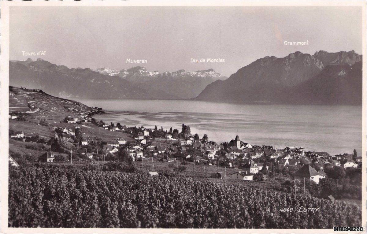 Cartoline postali: Lutry VD // 1945 Genfersee – Usato da Basel venduto da intermezzo12