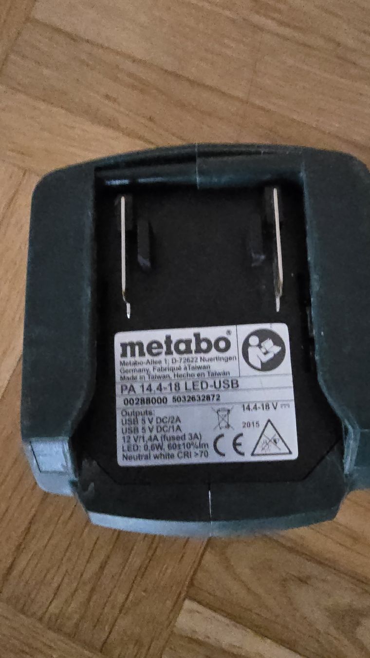 Metabo Tutti gli attrezzi: Metabo PA 14.4-18 LED-USB – Usato da Zürich venduto da rolf290 1