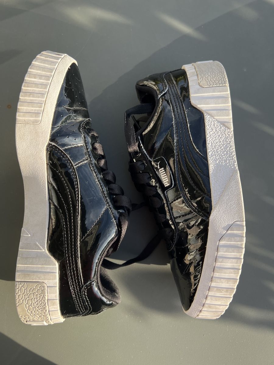 Puma Damenschuhe: Schwarze Puma Calis, Grösse 38, Lacklederimitation – Gebraucht aus Münsingen von est_s6vf 3