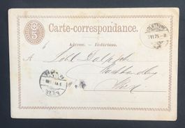 POSTKARTE 1875