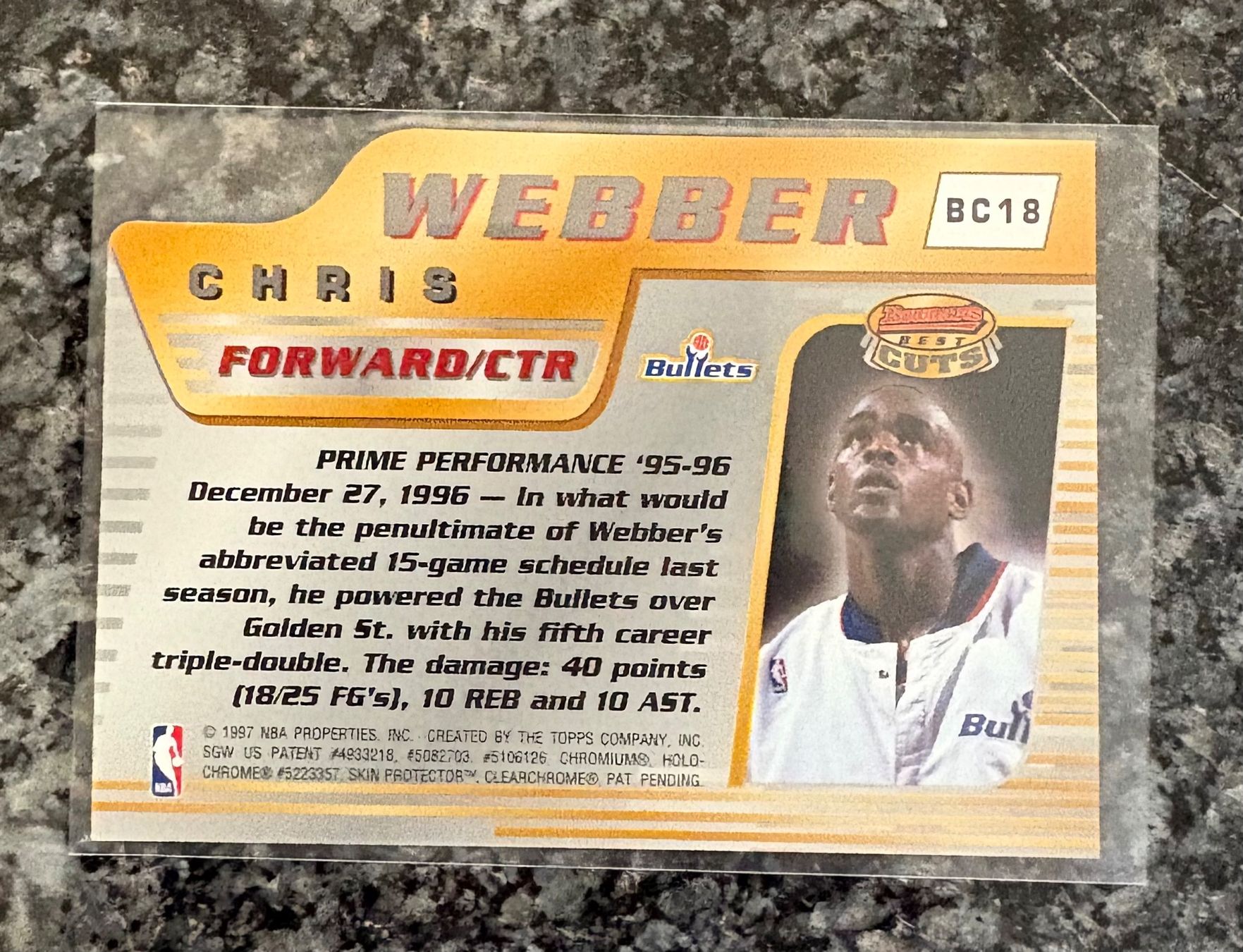 Nba Sammelbilder & Trading cards: NBA Chris Webber Best Cuts Card – Neu (gemäss Beschreibung) aus Muttenz von joba23 1