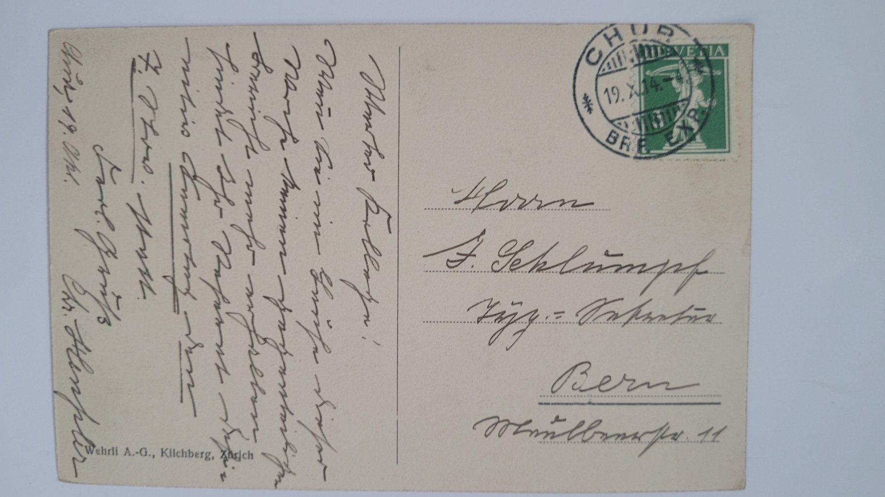 Cartes postales: AK CHUR - Postplatz - Post 1914 R3 – D'occasion à nunningen par mic_88k2 1