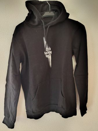 Schwarzer Only The Poets Hoodie mit Aufdruck Grösse M