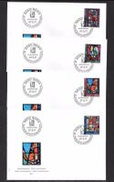 4 FDC Pro Patria 1971 Serie Einzelmarken ET 27.5.1971