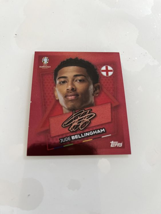 UEFA Euro 2024 Topps Sticker SP ENG signiert (Neu (gemäss Beschreibung ...