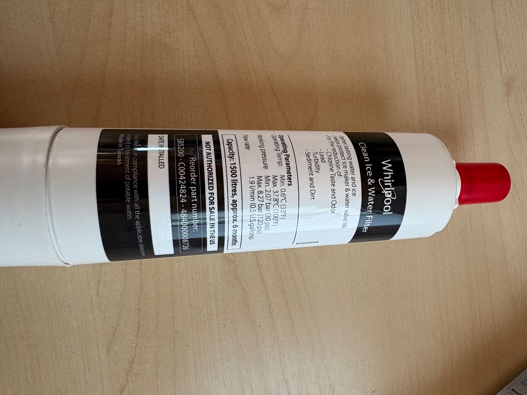 Sanitär: Wasserfilter Whirlpool Kühlschrank – Neu und originalverpackt aus Ottenbach von Pnicely 3