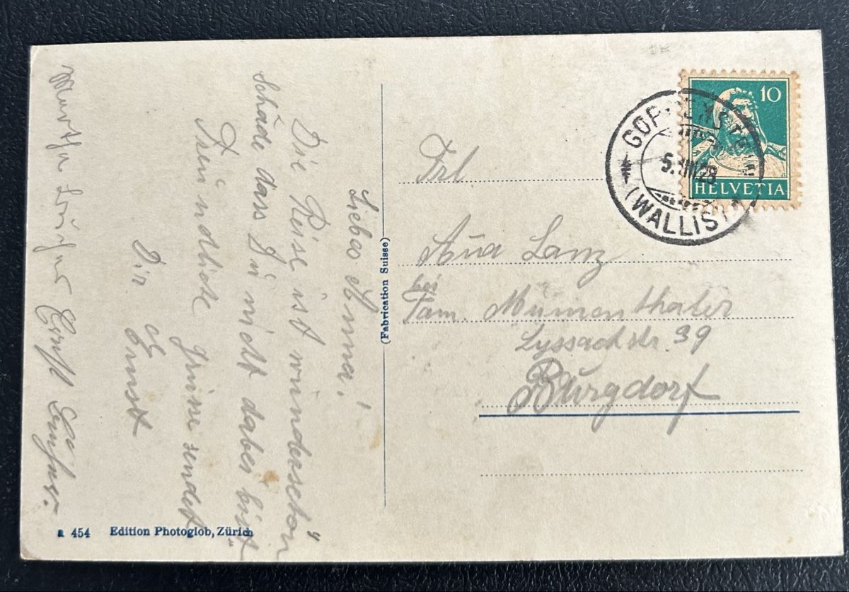 Cartoline postali: Fotokarte Eisten im Lötschental  – Usato da Horw venduto da Tellbub 1