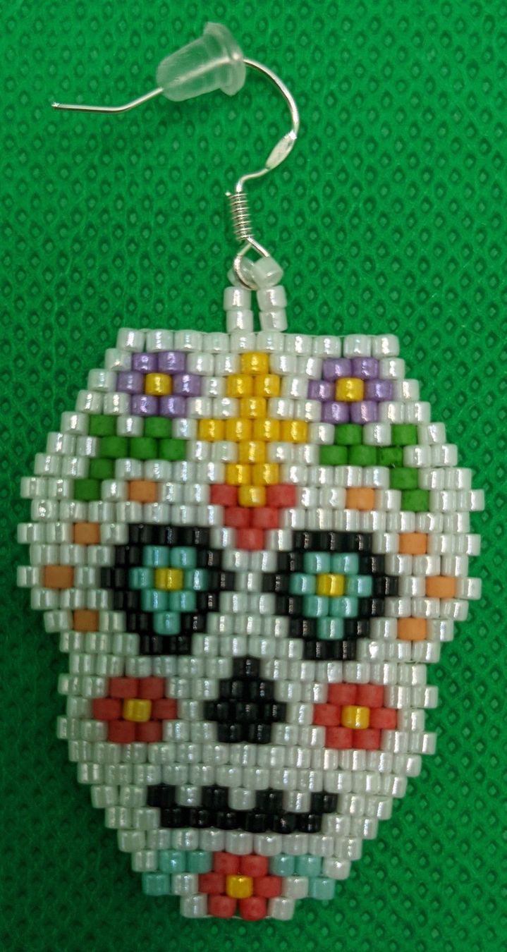 Orecchini pendenti & Orecchini a lobo: Perlenohrringe- Haloween Skull – Nuovo (secondo la descrizione) da Zürich venduto da pisamun 4